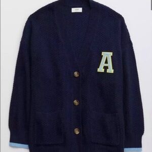 Aerie Letterman’s Cardigan NWT